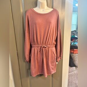 Pink Long Sleeve Dress